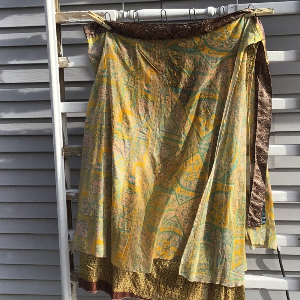 Magic wrap skirt, maxi skirt, boho skirt